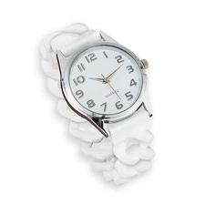 Easy To Read Silicone Stretch Band Watch