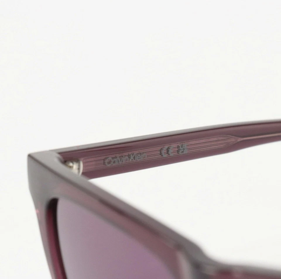 Gafas de sol Calvin Klein CK23535S púrpura con marco cuadrado con estuche Foto 4 de 4