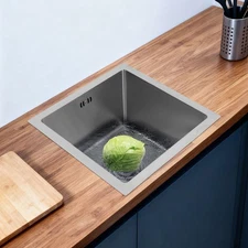Kitchen Sink Multi-functional Stainless Steel Sinks Fixture Set w/ Waste Drainer
