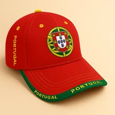 Portugal Flag Baseball Cap - Red/Green - Flag Design - Adjustable