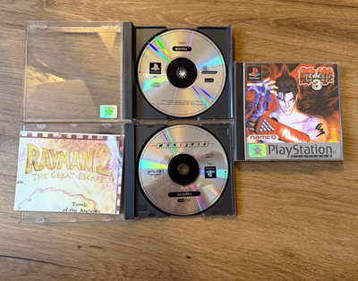 PS1 Spiele: Tekken 3, Rayman 2 (mit Map), Worms   PlayStation 1 - auch einzeln