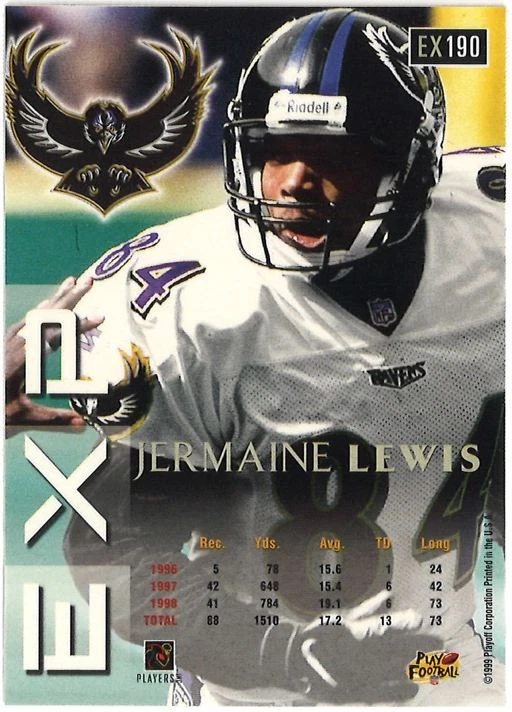 1999 Playoff Prestige EXP - Jermaine Lewis #EX190 - Image 2 of 2