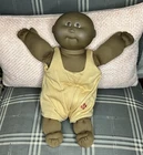 Vintage 1980’s Cabbage Patch Kid Black Preemie Doll w/ Romper Outfit Bald HM1
