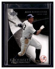 2007 Exquisite Collection Rookie Signatures #2 Alex Rodriguez YANKEES /99