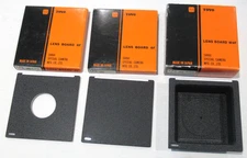 Toyo Lens Boards (3) for 4x5 Field Camera New Condition 110mm x 110mm