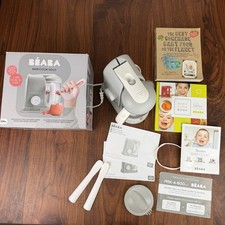 BEABA Babycook Solo 4 in 1 Homemade Baby Food Maker Cooker Processor Grey Books