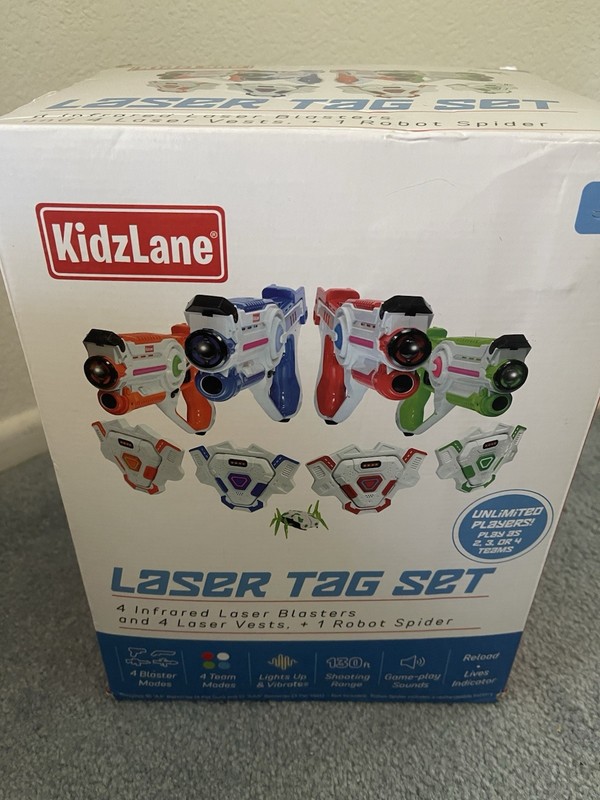 KidzLane Laser Tag Game Mega Pack  Guns Set of 4 Age 8+ New