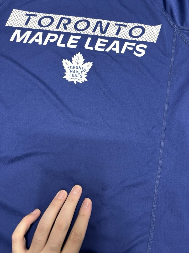 Toronto Maple Leafs NHL Hockey Fanatics Authentic Pro T Shirt Men’s M Blue - Image 4 of 4