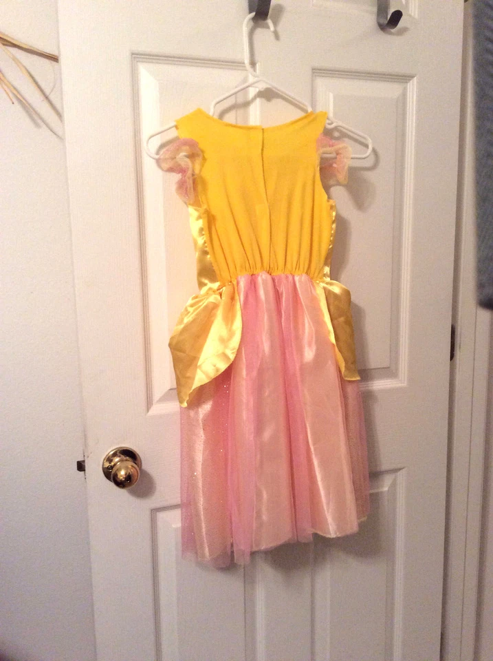 Disney La Bella y la Bestia Disfraz BELLE Amarillo Niña 4-6X Foto 2 de 4