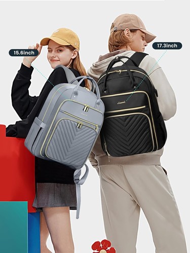 Large Travel Laptop Backpack for Women, Carry On Backpack with USB Charging Port - Picture 9 of 12