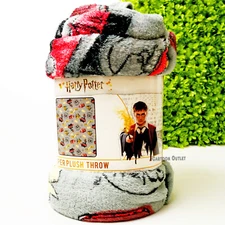 Harry Potter to School Hogwarts Plush Fleece Throw Blanket Soft 46" x 60" New