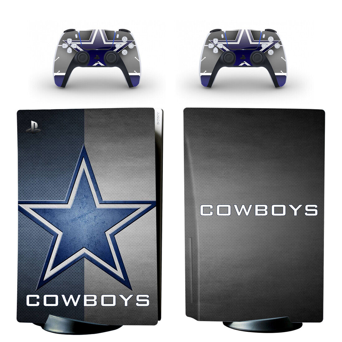 Skinit Calcomanía para juegos compatible con consola y controlador PS5,  diseño oficial de los Dallas Cowboys de la NFL