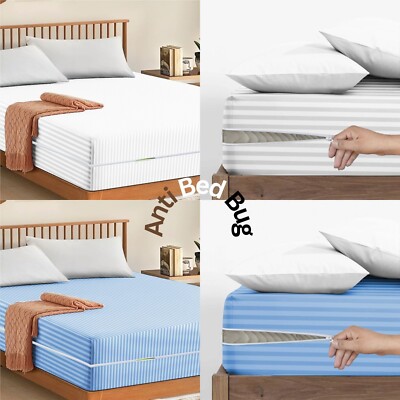 Reißverschluss Matratzenschutz Bezug ANTI BETTWANZEN Total Encasement Anti Allergie King