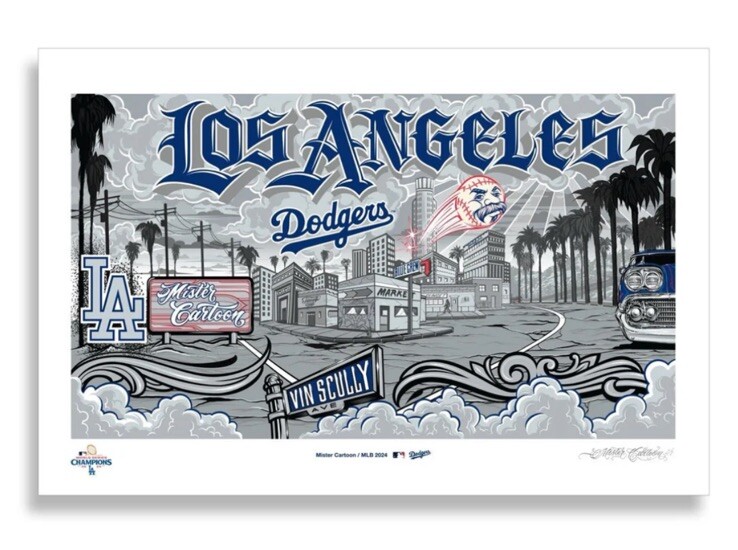 MISTER CARTOON x DODGER MURAL x WORLD SERIES 2024 Signed/Numbered