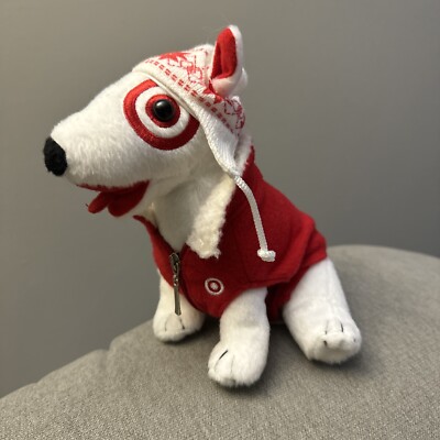 Target Dog Plush Fleece Red Vest And Hat 2005 7 