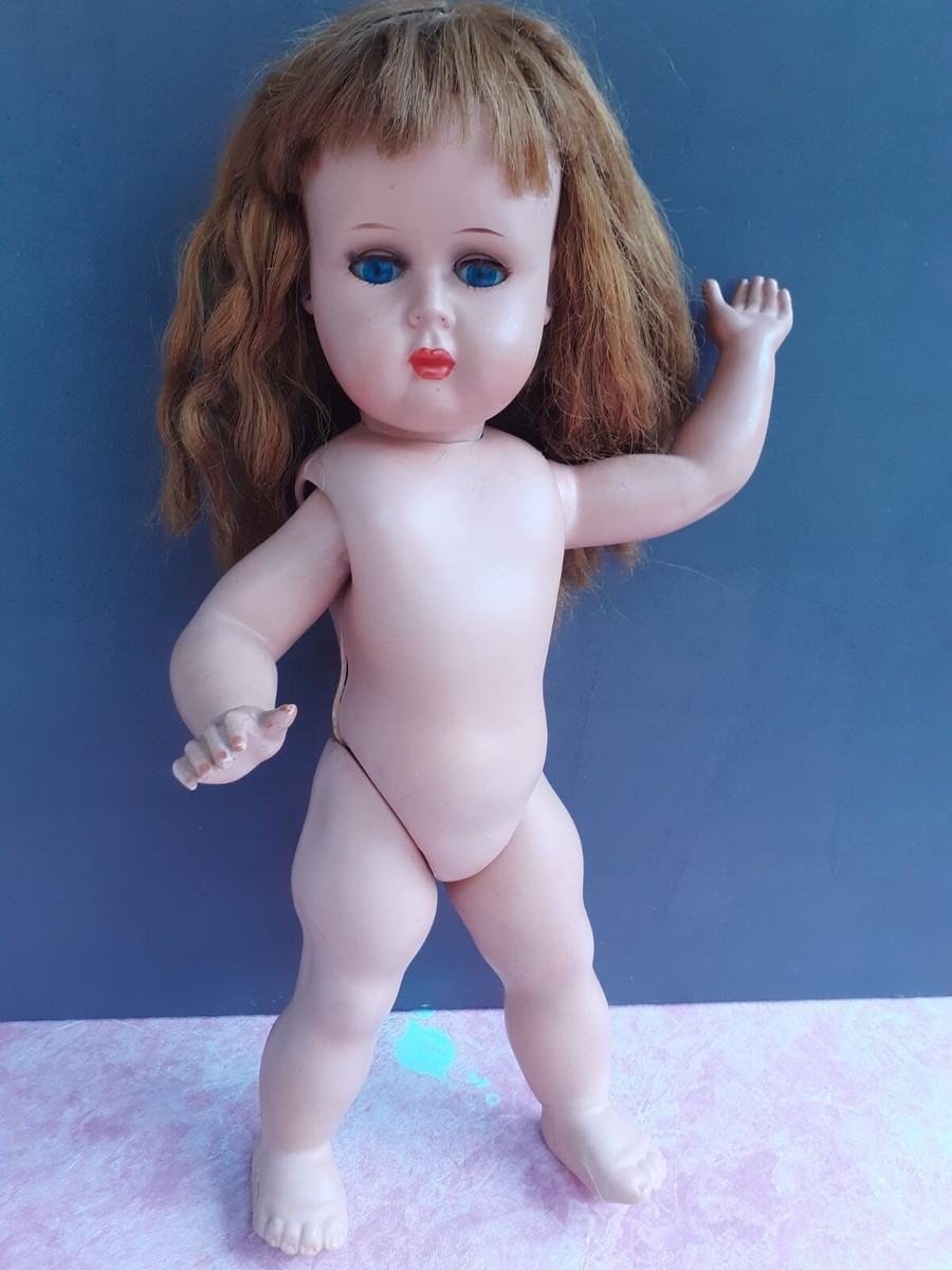 Poupée Bella Années 50 En Rhodoïd - 38 Cm - Un Des Premiers Modèles - Collection