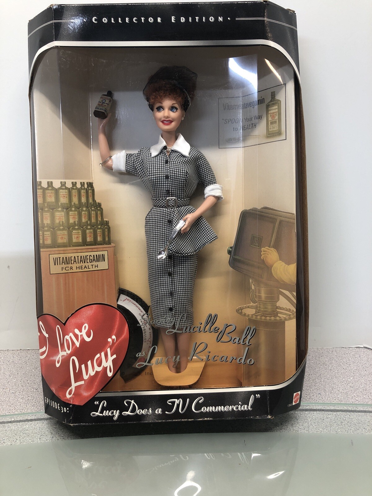 lucy does a tv commercial doll