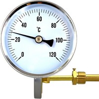 "Thermometer FüR RäUcherofen GroßEs Ø 80Mm RäUcher Smoker 1/2\" 120°C Kalibriert!"