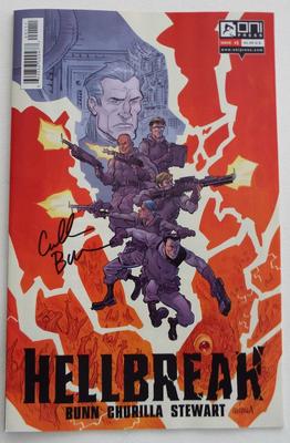 NEW WonderCon  2015   SIGNED  HELLBREAK  Issue #1   CULLEN BUNN  First Printing