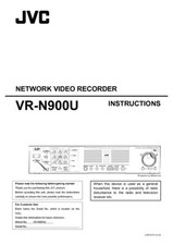 JVC VR-N900U Network Video Recorder Owners Instruction Manual Reprint