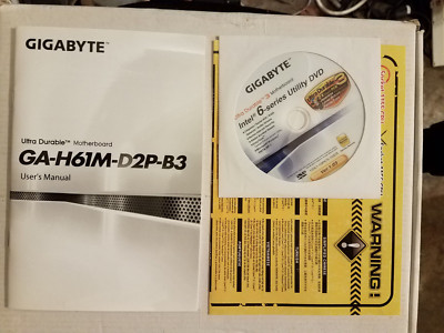 Gigabyte GA-H61M-D2P-B3 Manual Drivers and Utilities CD/DVD