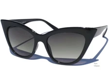 Black Cat Eye Sunglasses Retro Classic Vintage Design Women's Fashion Shades