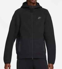 Nike Men  s Tech Fleece Hoodie   Triple Black   Full Zip   Size M