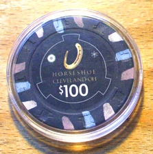 $100. Horseshoe Casino Chip - Cleveland, Ohio - 2012 - Primary Chip 💥💥💥💥💥💥