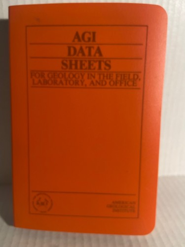 AGI DATA SHEETS: FOR GEOLOGY IN FIELD LABORATORY By Dutro, Dietrich & Foose - G8 - Picture 20 of 20
