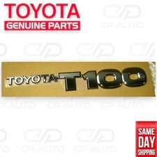 93 - 98 Toyota T100 Front Door Fender Chrome Nameplate Logo Badge Emblem Oem New 93 - 98 Toyota T100 Front Door Fender Chrome Nameplate Logo Badge Emblem Oem New