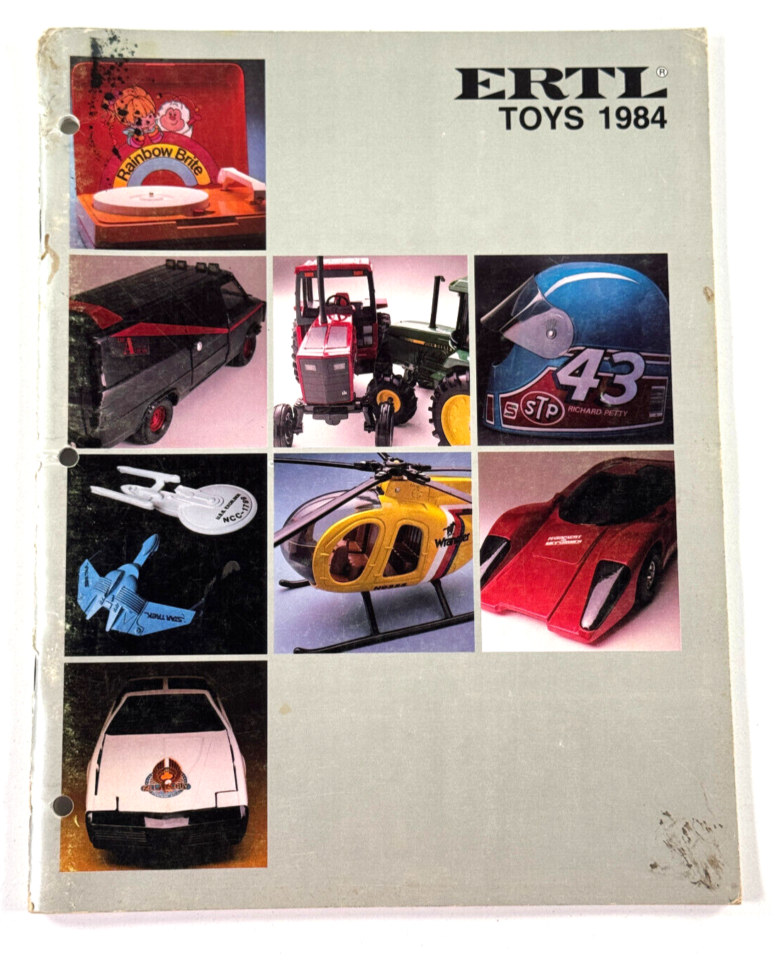 vtg 1924 ERTL Toy Catalog A-Team Wrangler Fall Guy Star Trek John Deere Dukes