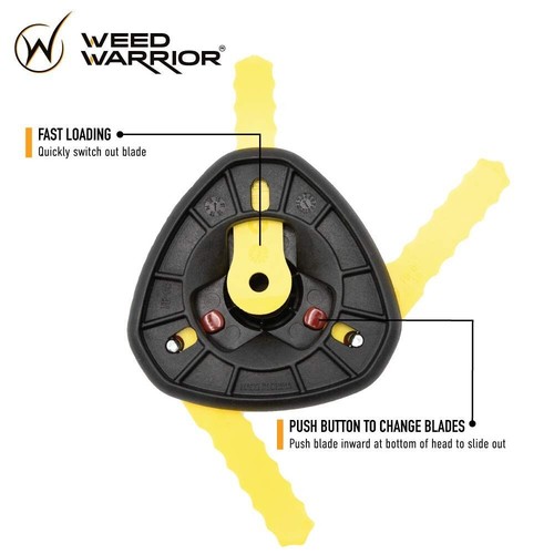 Weed Warrior Push-N-Load Nylon Replacement Blades for Push-N-Load Trimmer Head, - Picture 6 of 7