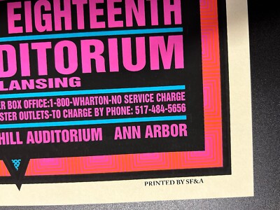 1994-PHISH POSTER-MA-012-HILL AUD./ANN ARBOR-MSU AUD./ E.LANSING-M 