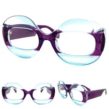 Women's Oversized Vintage Retro Style Clear Lens EYE GLASSES Thick Round Frame