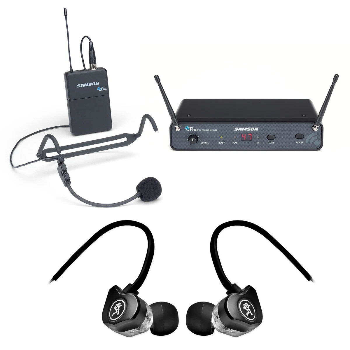 SAMSON Concert 88x 100 Channel Wireless Headset Microphone mic