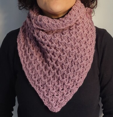 Sciarpa Infinity Sciarpa Ai Ferri Punto Inglese Punto Ragno