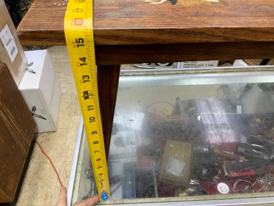 RARE Vintage Vietnam Tables 30 x 14 3/8 x 15 5/8 - Image 4 of 4