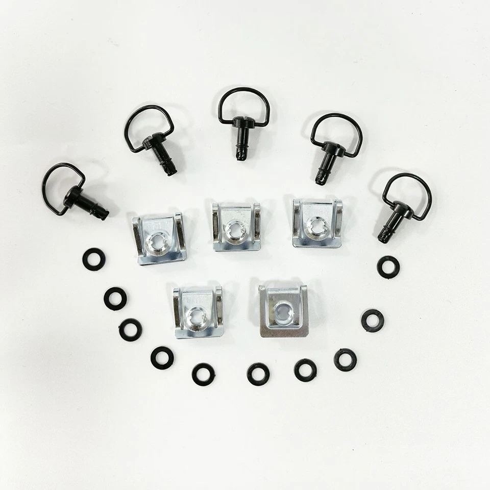 5 Juegos 1/4 Anillo D Motocicleta Liberación Rápida Giro Carrera Carenado Sujetador Universal Foto 2 de 4