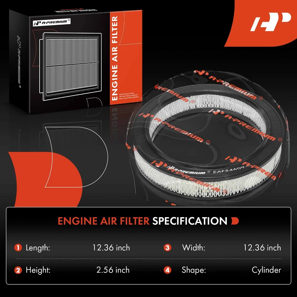 2x Filtro de aire del motor para Dodge Dakota 1988-1990 B150 B250 B350 D100 D150 W250 Foto 2 de 4