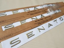 Chrome Senator Badge VE VF HSV set combo and Signature Boot badge Chrome