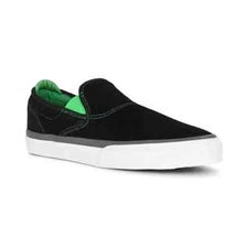Emerica x Creature Wino G6 Slip-On Skate Shoes - Black/Green, Size 9 Men’s