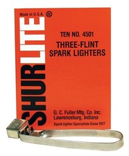 Box of 10 x Shur-Lite Three Flint Spark Lighters Strikers