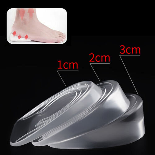 Silicone Heel Support Shoe Pads Transparent Plantar Care Insert Insoles Cushion - Picture 1 of 17