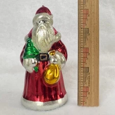 Midwest of Cannon Falls 5.25" Metallic Santa St. Nick Christmas Candle *NIB*VTG*