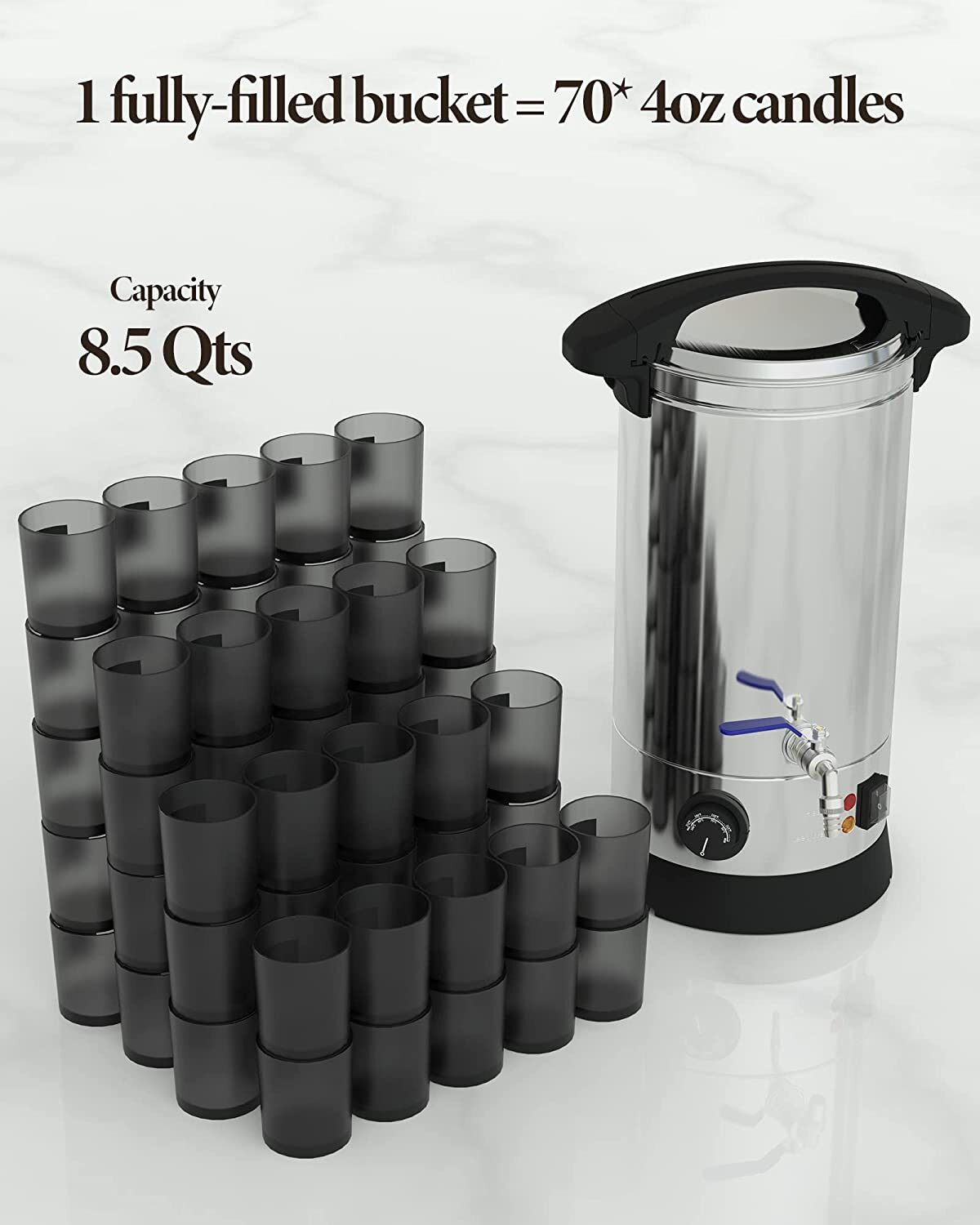 Wax Melter for Candle Making, 5 Qts Electric Candle Wax Melting Pot Temp Control eBay