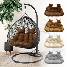 Waterproof Double Egg Swing Chair Cushion Replacement Soft Hanging Chair Pads 
