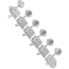 Kluson Tuners, Supreme Series, 6 in line, Nickel oval knobs, Package of 6