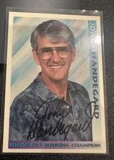John Handegard Autographed card senior pba bowling champion