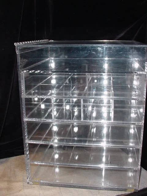 Charles Hollis Jones Lucite Joyero Organizador Gabinete Mediados de Siglo Moderno Foto 4 de 4