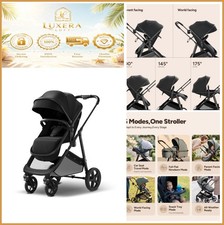 2-in-1 Bassinet Stroller Reversible Seat One-Hand Fold Newborn to Toddler Black